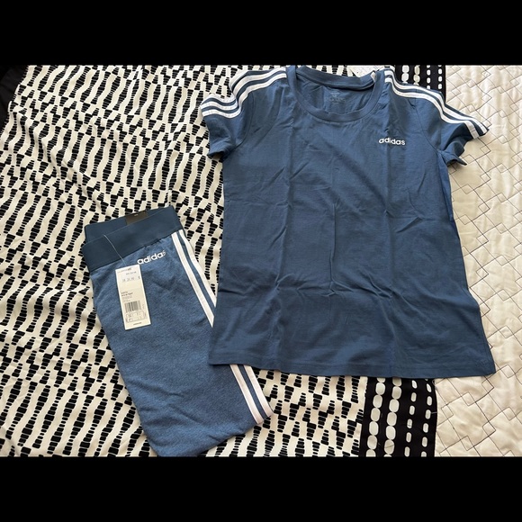 ADIDAS TOP & LEGGINGS SET - Picture 1 of 3